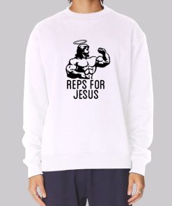 Reps for Jesus Christ Religion Fitness Gym Hoodie
