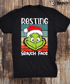 Resting G Face With Santa Hat Funny Christmas Costume Shirt