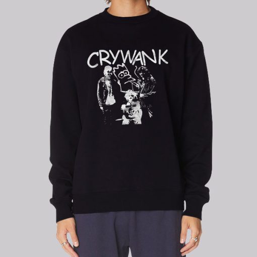 Retro Faux Punk Crywank Hoodie