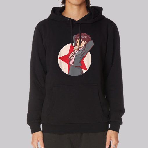 Retro Girl Socialist Communist Anime Hoodie