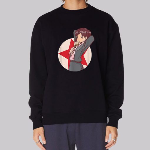 Retro Girl Socialist Communist Anime Hoodie