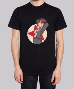 Retro Girl Socialist Communist Anime Hoodie 2 Retro Girl Socialist Communist Anime Hoodie 3