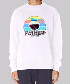Retro Graphic Pot Head Coffee Hoodie