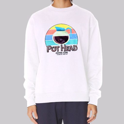 Retro Graphic Pot Head Coffee Hoodie