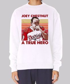 Retro a True Hero Joey Chestnut Hoodie