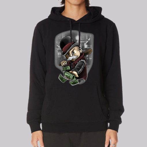 Rich Old Man With Gangster Money Tattoos Hoodie