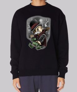 Rich Old Man With Gangster Money Tattoos Hoodie