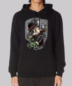 Rich Old Man With Gangster Money Tattoos Hoodie 4