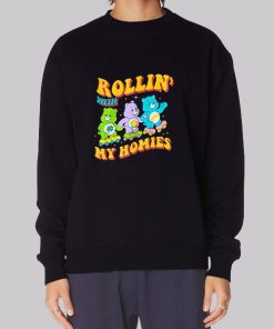 Rollin with My Homies Care Bears Graphic Hoodie