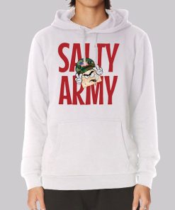 Salty Cracker Merch Mrs Salty Army Hoodie Salty Cracker Merch Mrs Salty Army Hoodie