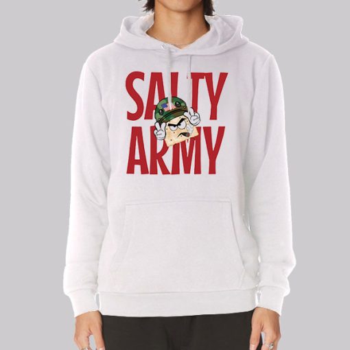 Salty Cracker Merch Mrs Salty Army Hoodie