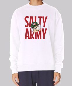 Salty Cracker Merch Mrs Salty Army Hoodie