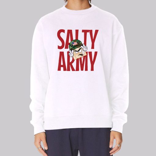 Salty Cracker Merch Mrs Salty Army Hoodie