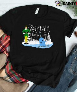 Santa Best Buddies Winter Narwhal Christmas Elf Shirt