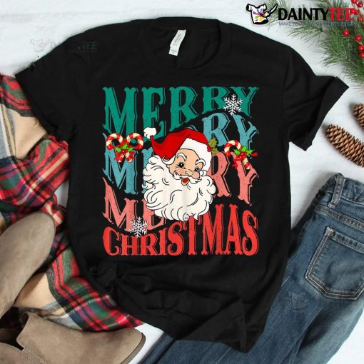 Santa Sunglasses Funny Santa Christmas Santa Shades Shirt