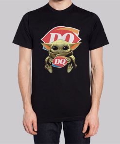 Sassy Classy Baby Yoda Hug Dairy Queen Hoodie 2 Sassy Classy Baby Yoda Hug Dairy Queen Hoodie 3