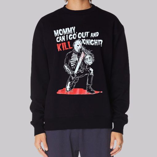 Scary Jason Voorhees Knife Hoodie