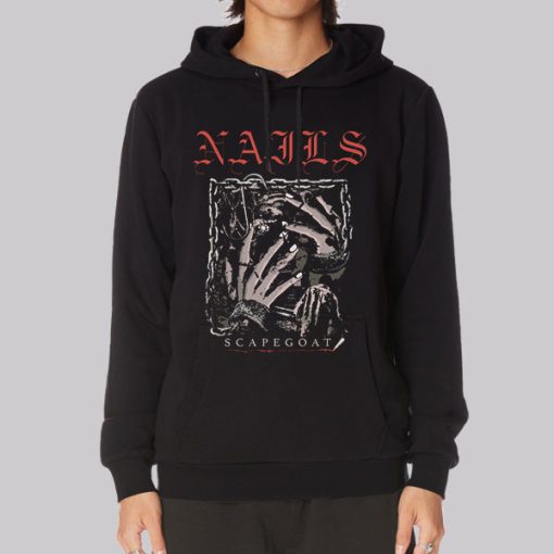 Scary Scapegoat Death Nails Hoodie