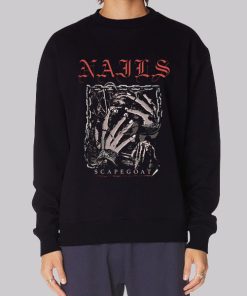 Scary Scapegoat Death Nails Hoodie