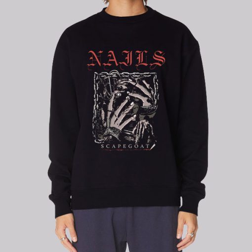 Scary Scapegoat Death Nails Hoodie