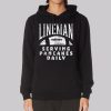 Serving Pancakes Daily Lineman Hoodie
