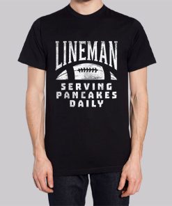 Serving Pancakes Daily Lineman Hoodie 2 Serving Pancakes Daily Lineman Hoodie 3