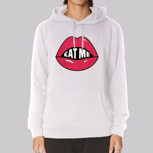 Sexy Lips Glossy Eat Me Hoodie