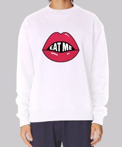 Sexy Lips Glossy Eat Me Hoodie