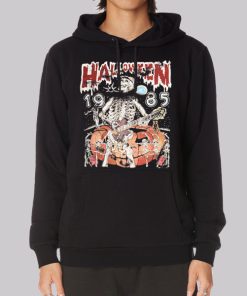 Skeleton 1985 Vintage Halloween Hoodie