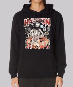 Skeleton 1985 Vintage Halloween Hoodie 3 Skeleton 1985 Vintage Halloween Hoodie 4