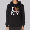 Skull Cactus I Love Ny Hoodie