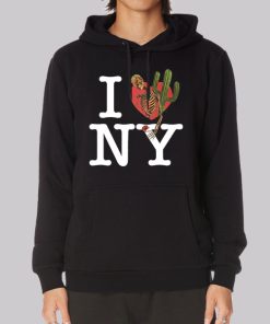 Skull Cactus I Love Ny Hoodie