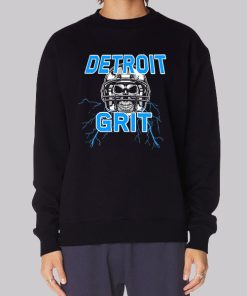 Skull Detroit Lions 313 Hoodie