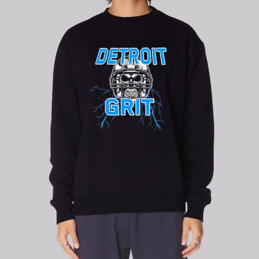 Skull Detroit Lions 313 Hoodie