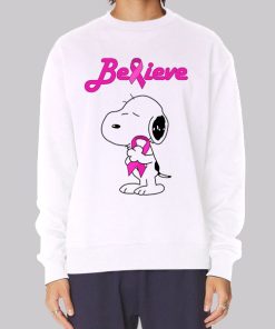 Snoopy Breast Cancer Pink Awareness Hoodie