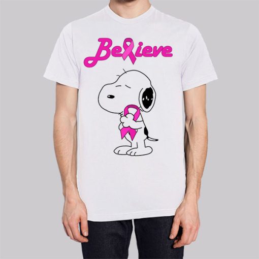 Snoopy Breast Cancer Pink Awareness Hoodie