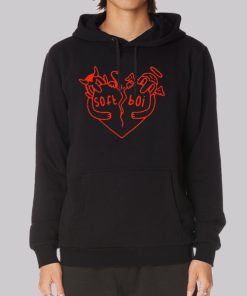 Soft Boi Merch Red Devil Hoodie