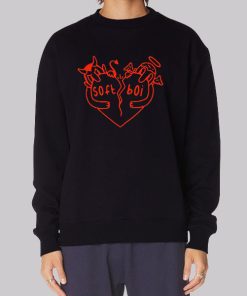 Soft Boi Merch Red Devil Hoodie