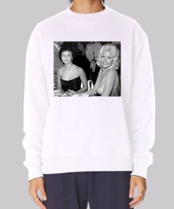 Sophia Loren Boobs Side Eye in Jayne Mansfield Hoodie