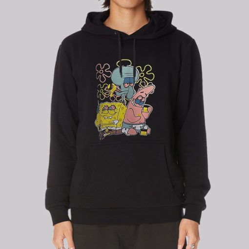 SpongeBob Squidward Tentacles Patrick Star Hoodie