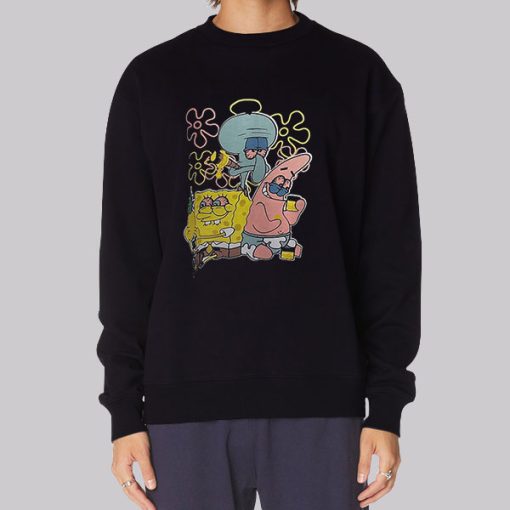 SpongeBob Squidward Tentacles Patrick Star Hoodie