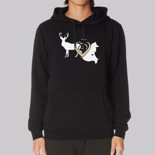 Stag and Vixen Sillhoute Hoodie