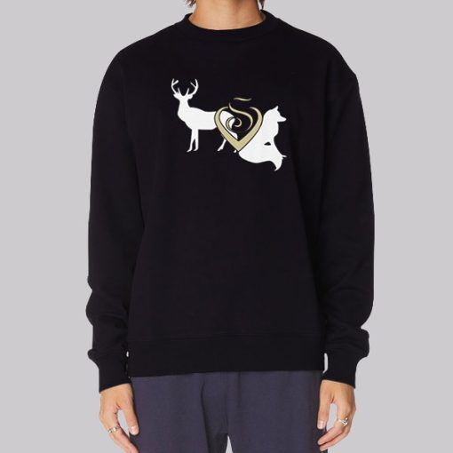 Stag and Vixen Sillhoute Hoodie