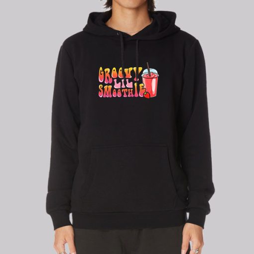 Strawberry Foodie Groovy Smoothie Hoodie