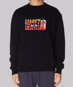 Strawberry Foodie Groovy Smoothie Hoodie
