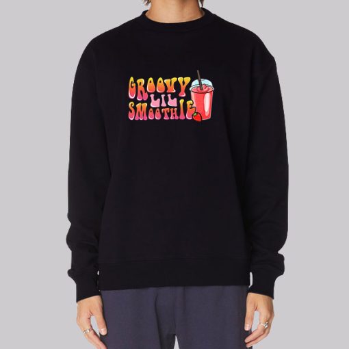 Strawberry Foodie Groovy Smoothie Hoodie