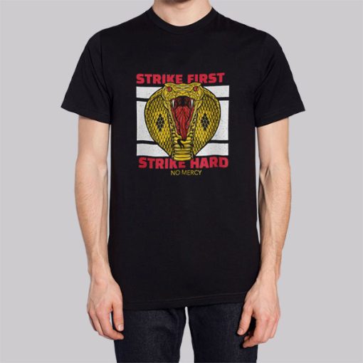 Strike First Strike Hard Cobra Kai Hoodie