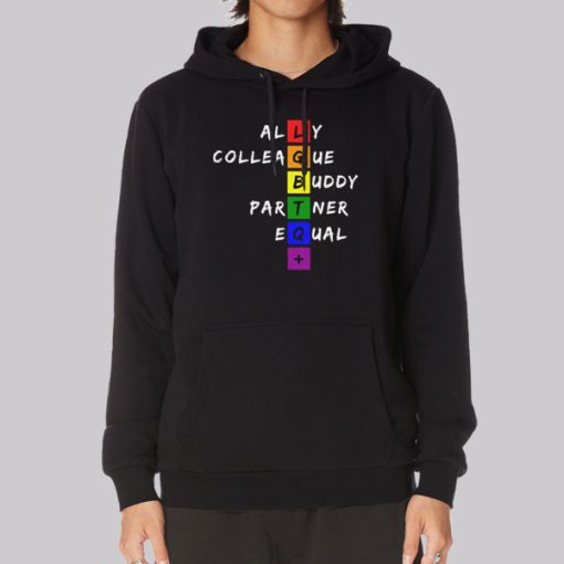 Subtle Pride Merch Ally LGBT Hoodie