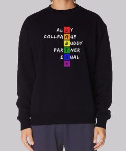 Subtle Pride Merch Ally LGBT Hoodie
