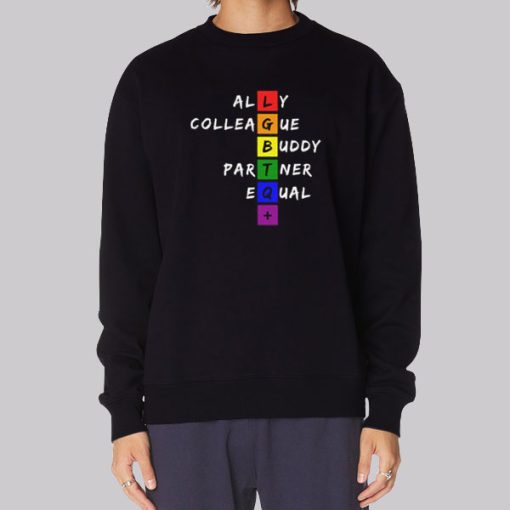 Subtle Pride Merch Ally LGBT Hoodie